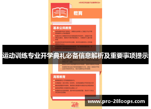 运动训练专业开学典礼必备信息解析及重要事项提示
